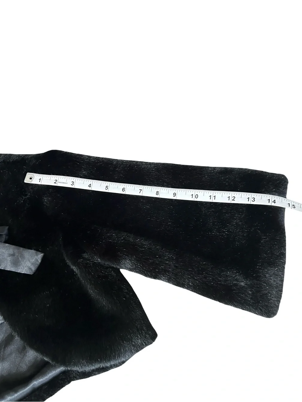 Disney Hannah Montana Faux Fur Black Cropped Shrug Girls XL 16 Fits XS Petite